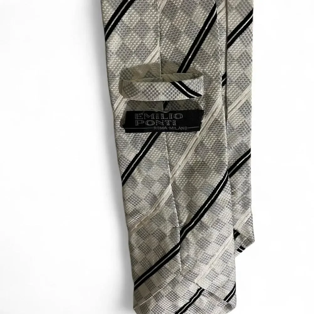 Emilio potti white tie with